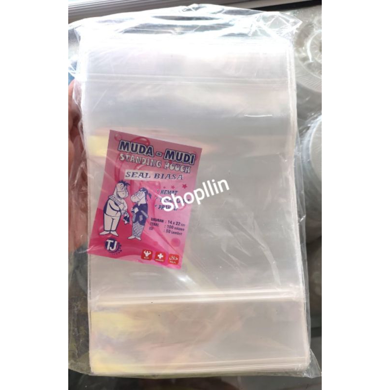 Jual 50pcs Stp Standing Pouch 9x15 10x17 12x20 14x22 Polos Dan