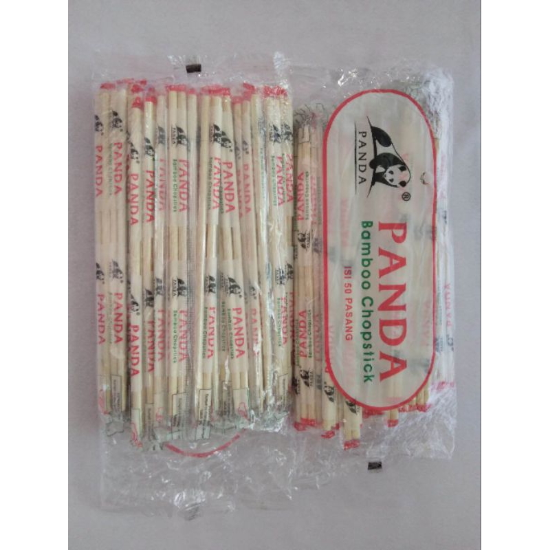 Jual Sumpit Bambu Sumpit Kayu Panda Isi Pasang Shopee Indonesia