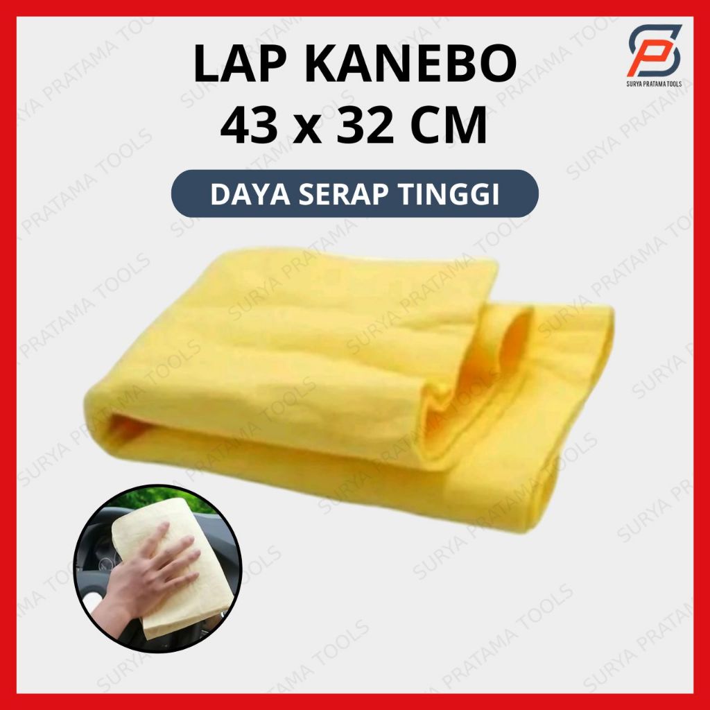 Jual Kain Kanebo Chamois Jumbo 43 X 32 Cm Lap Motor Mobil Kaca Serat