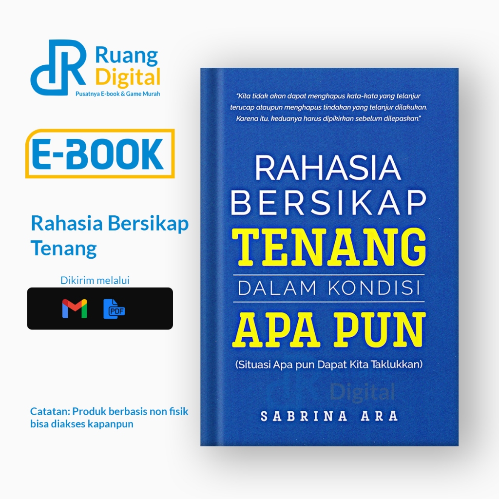 Jual Ruang Digital Buku Rahasia Bersikap Tenang Dalam Kondisi Apapun