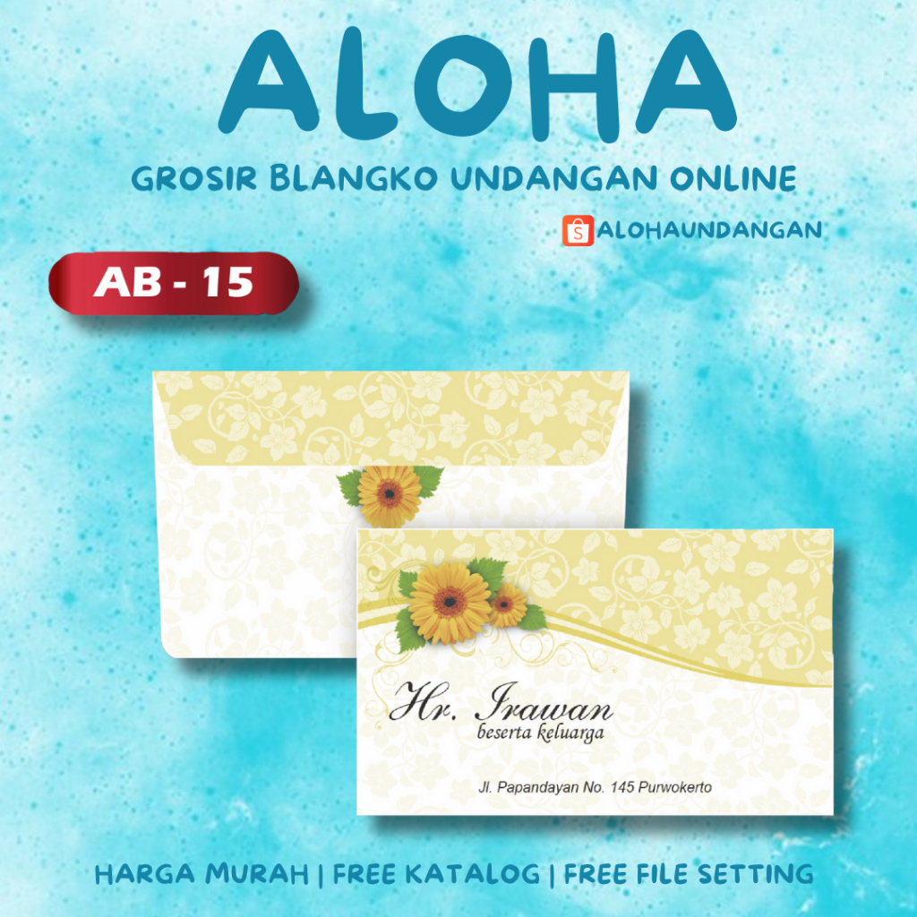 Jual Amplop Kondangan Nikah Falah Ab Pcs Ukuran Tanggung Aloha