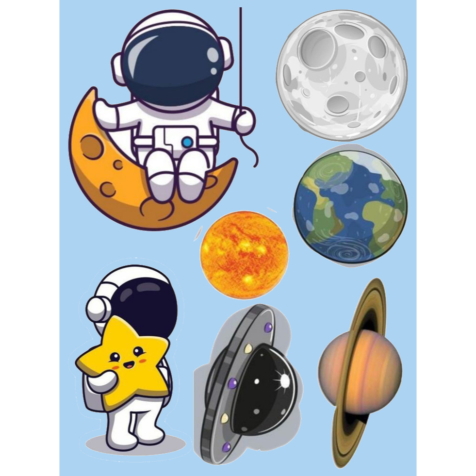 Jual Stiker Aesthetic Astronaut Stiker Aesthetic Deco Planner Album