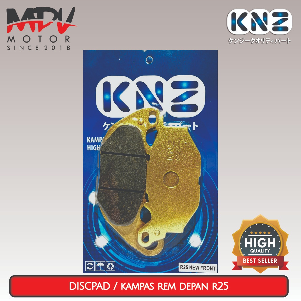 Jual DISCPAD KAMPAS REM DEPAN R25 NEW KNZ Shopee Indonesia