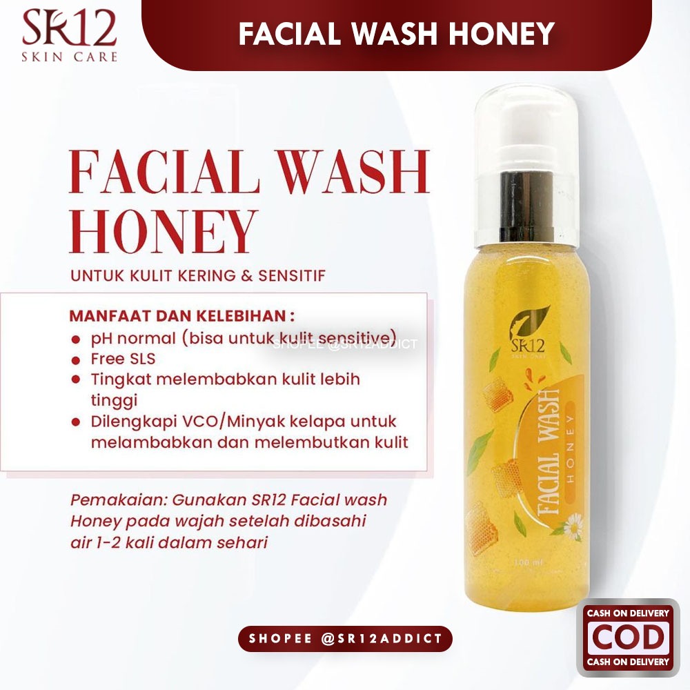 Jual Facial Wash Honey Sr Ml Sabun Madu Herbal Sr Bpom Honey