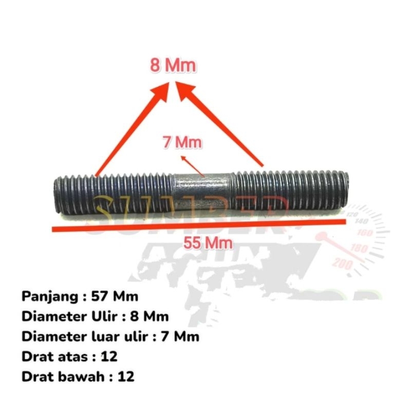 Jual Baut Tanam Knalpot Plus Mur Flange Shopee Indonesia