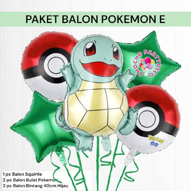 Jual Paket Balon Pokemon E Dekorasi Ulang Tahun Pokemon Pikachu