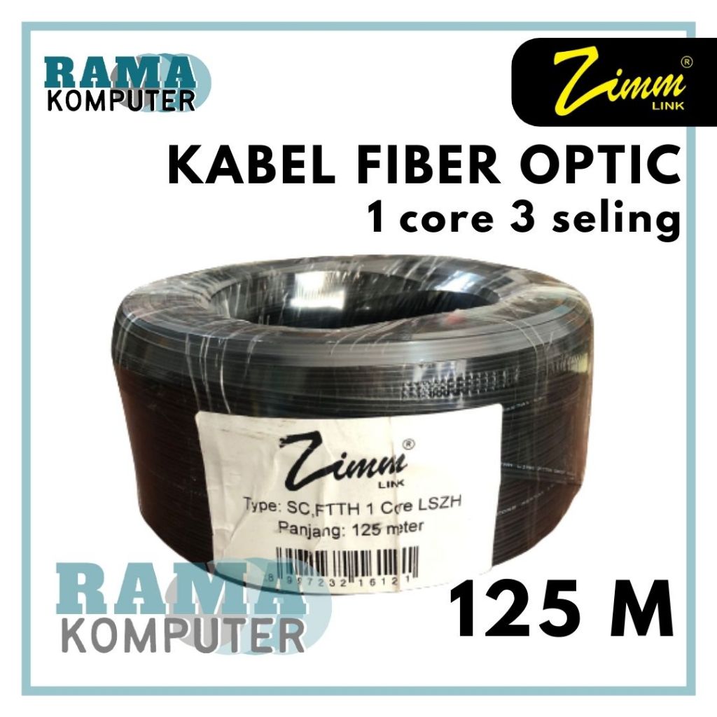 Jual Kabel Fiber Optic 1 Core 3 Seling 125m Shopee Indonesia