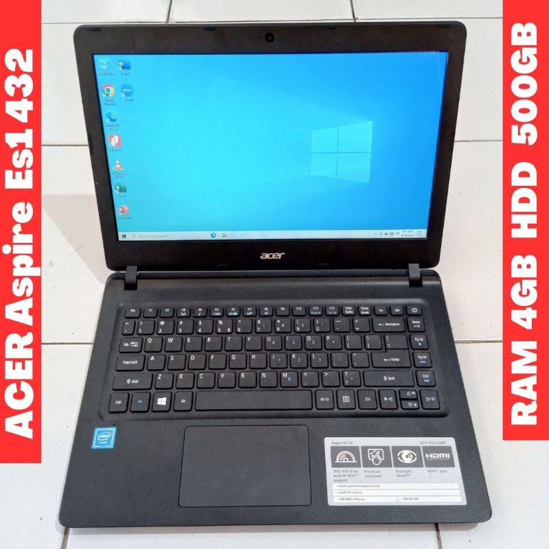 Jual Laptop Acer Aspire Es1 432 Intel Celeron N3350 RAM 4GB Slim