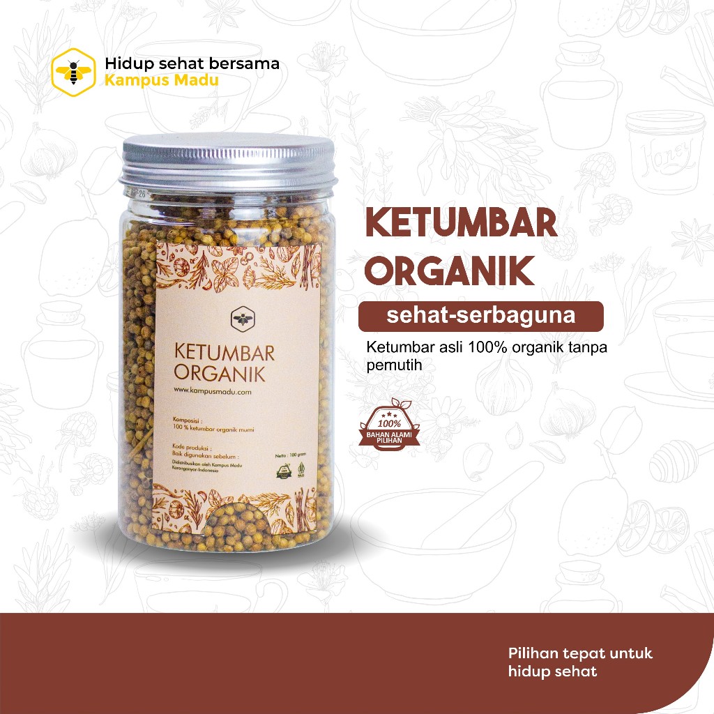 Jual Ketumbar Organik Bahan Herbal Jsr Dan Bumbu Masak Shopee