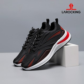 Jual Larocking Vega Hitam Merah Sepatu Sneakers Running Gym Shoes