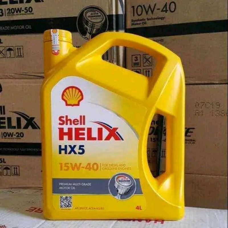 Jual Oli Shell Helix Hx Liter Original Barcode Centang Hijau Shopee