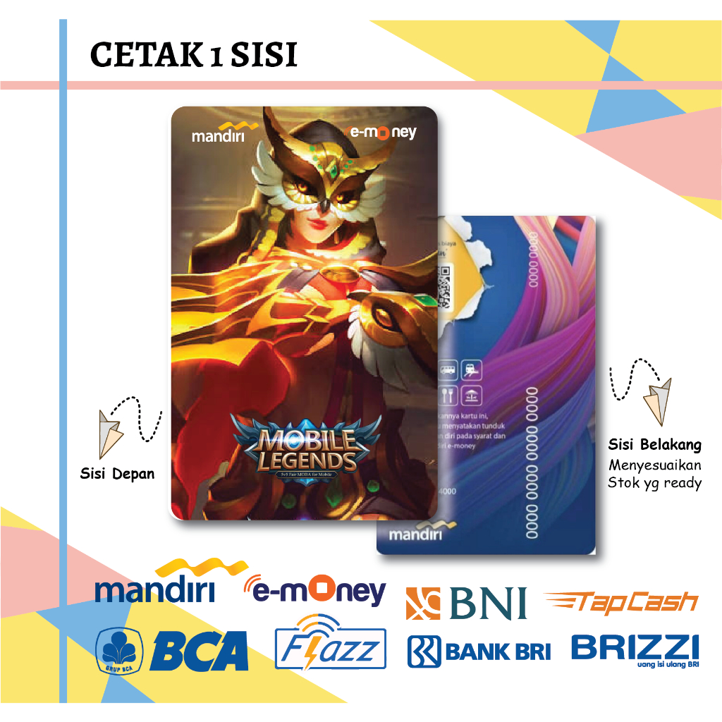 Jual KARTU EMONEY ETOLL GAME MOBILE LEGENDS NATALIA EMONEY MANDIRI