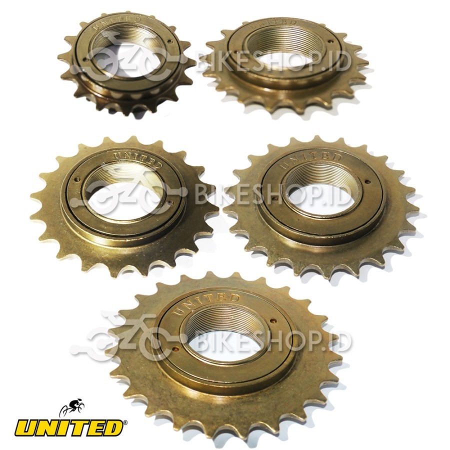 Jual Freewheel Gear Sepeda United 16 18 20 22 24 T Dart Belakang Bisa