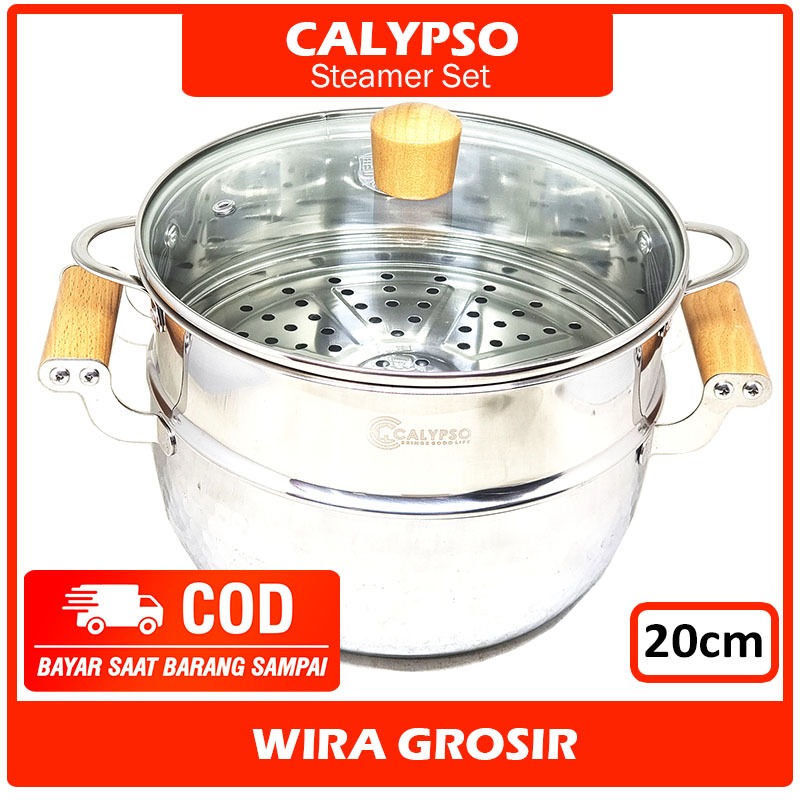 Jual Calypso Panci Steamer Cm Stainless Sus Dandang Stenlis