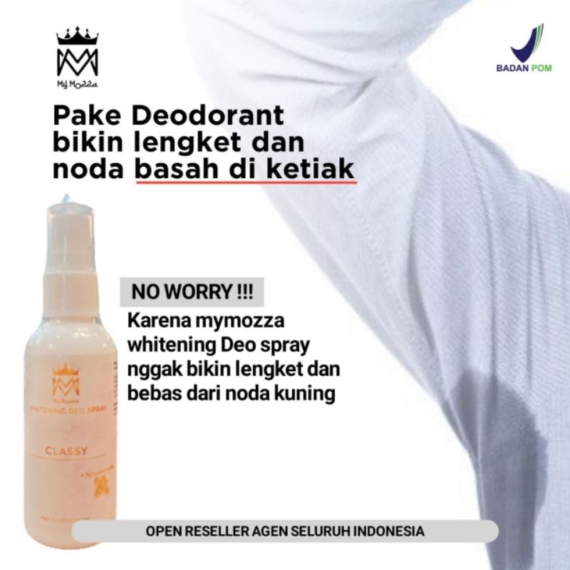 Jual Whitening Deodorant Spray My Mozza Original Viral Tahan