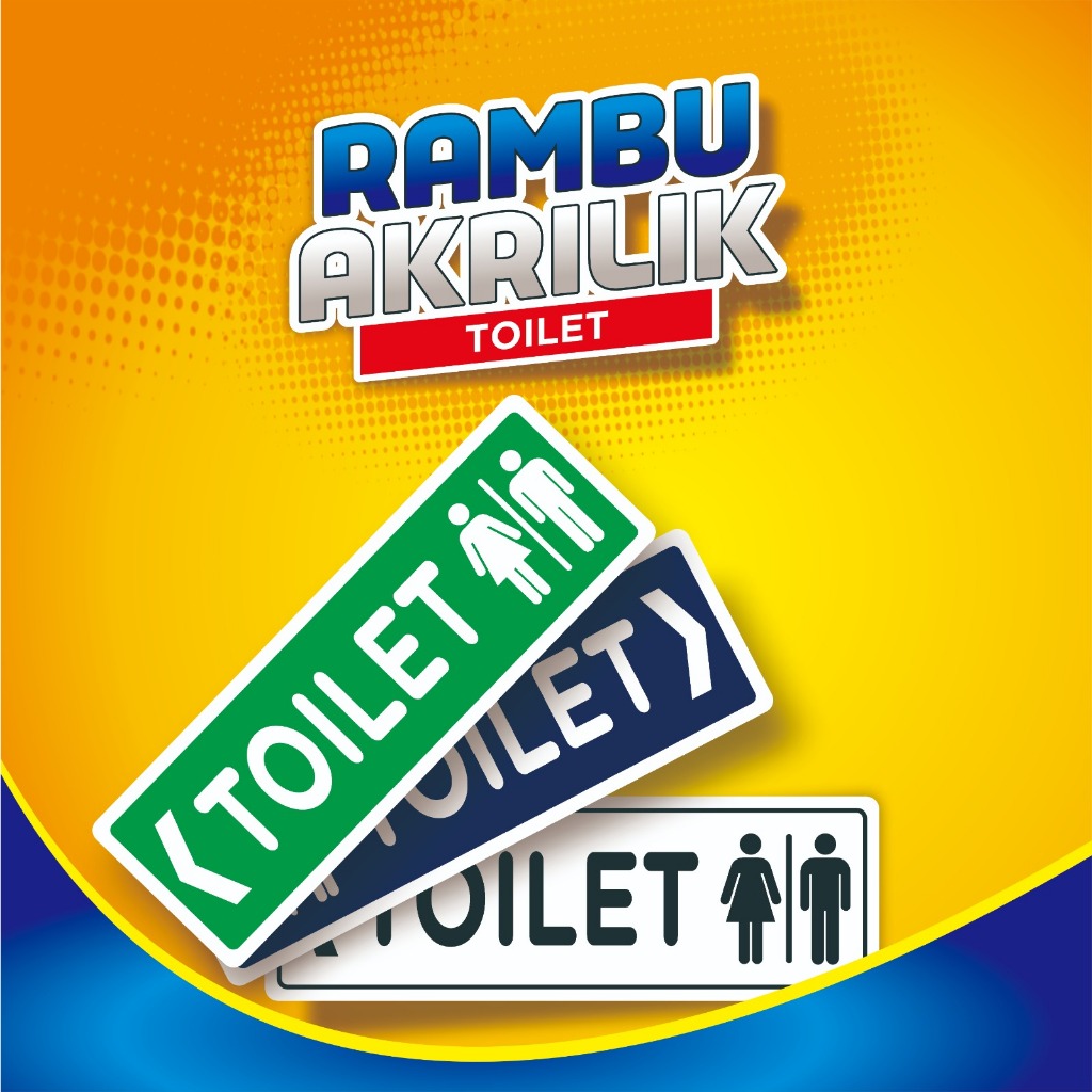 Jual Rambu Akrilik Toilet Shopee Indonesia