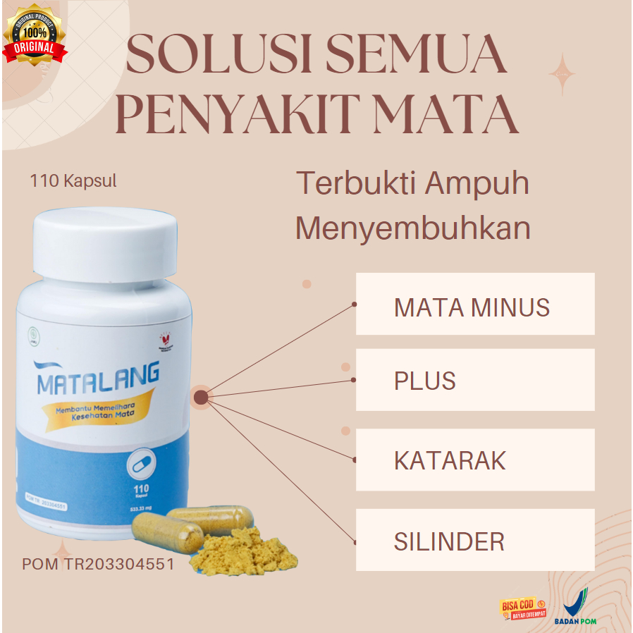 Jual Kapsul Matalang Herbal Obat Mata Kering Sakit Mata Darah Merah