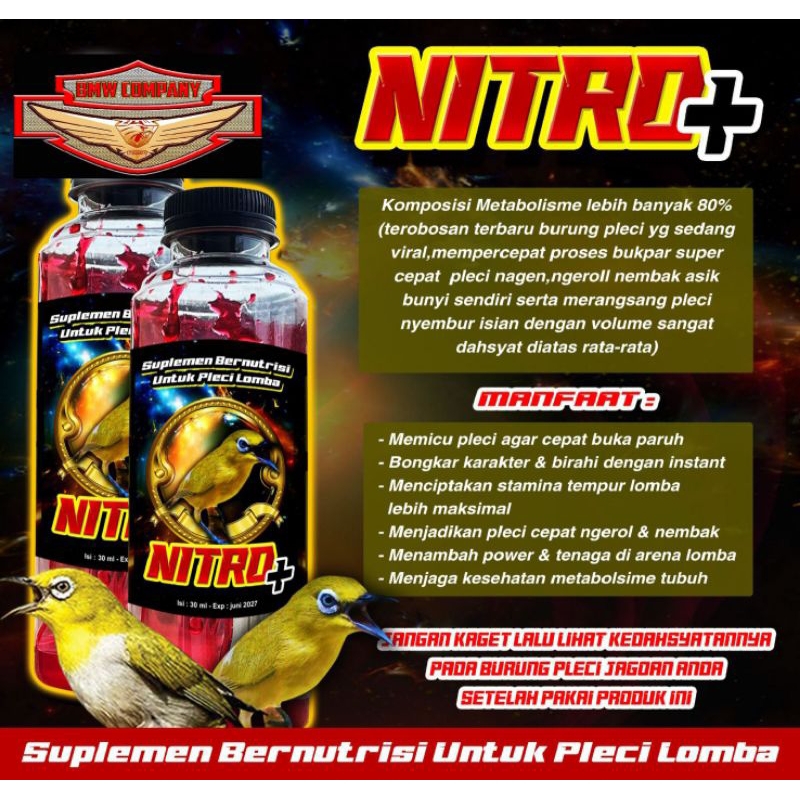 Jual Nitro Plus Doping Pleci Bukpar Juara Vitamin Suplemen Penggacor