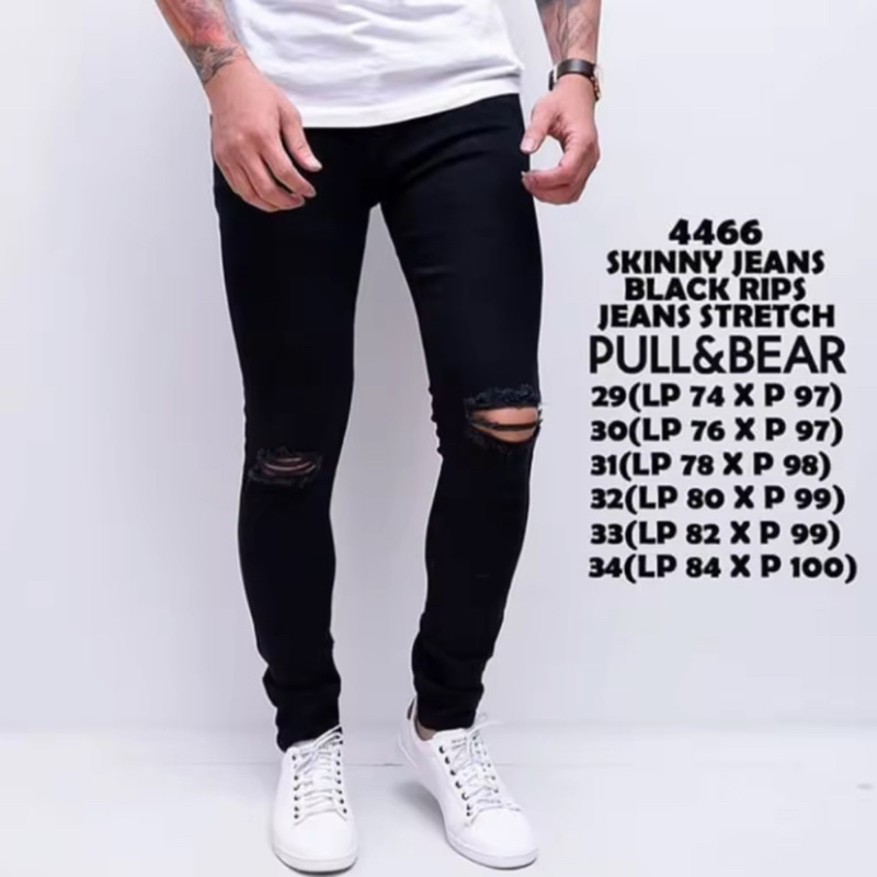 Jual Promo Celana Panjang Jeans Pria Sobek Dengkul Shopee Indonesia