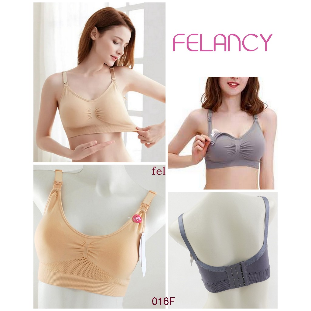 Jual Bra Wanita Tanpa Kawat Menyusui Nursing FELANCY Full Cup Pakaian