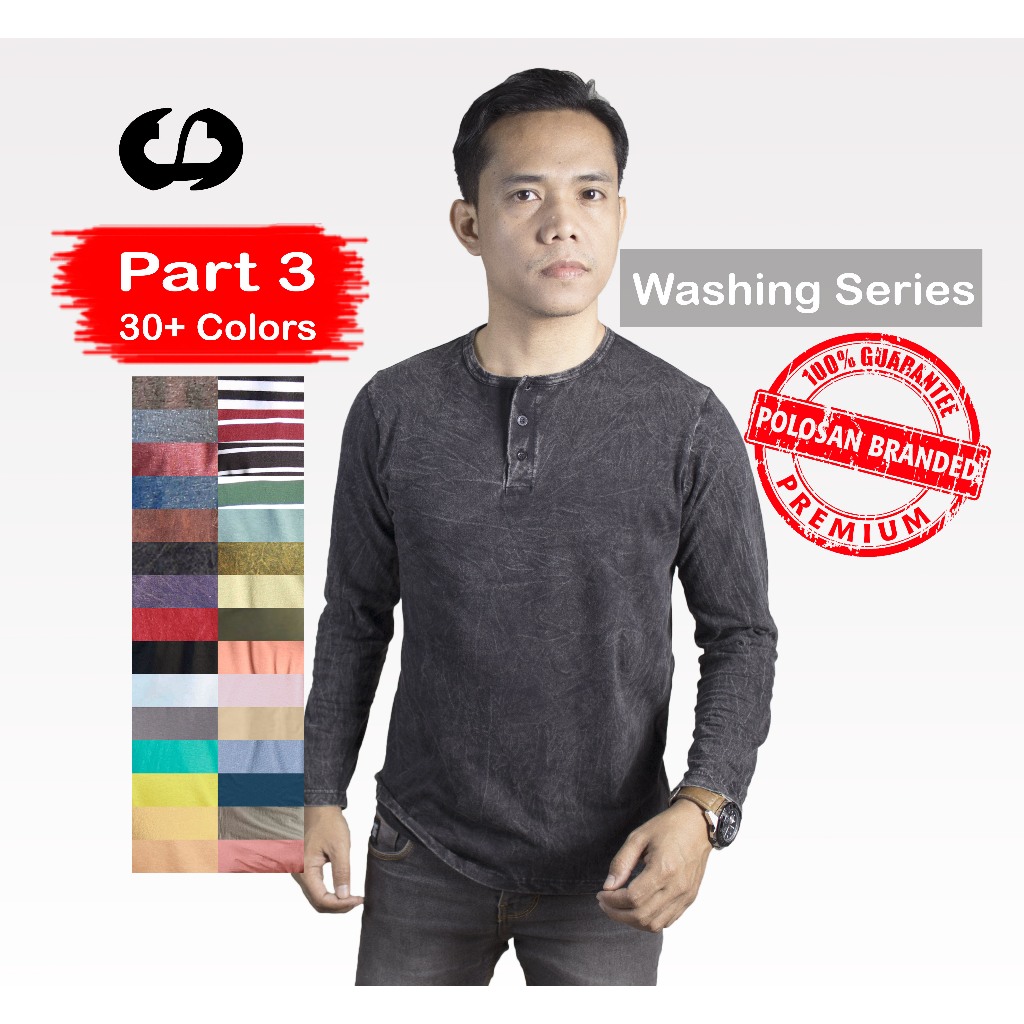 Jual Tb Part Jopperside Kaos Polos Pria Henley Kancing Lengan