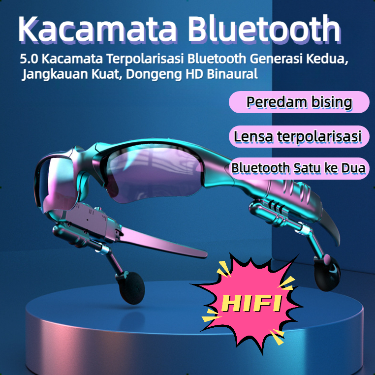 Jual Kacamata Bluetooth Headset Bluetooth Nirkabel Headset Panggilan