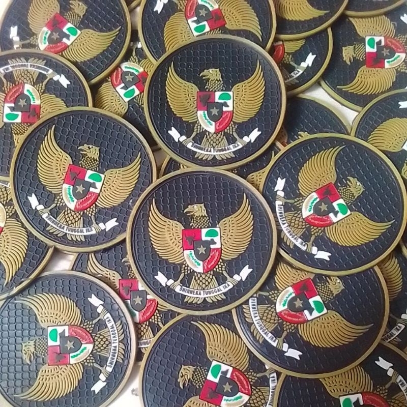 Jual Garuda Timnas Indonesia Gold Patch Rubber Press Shopee Indonesia