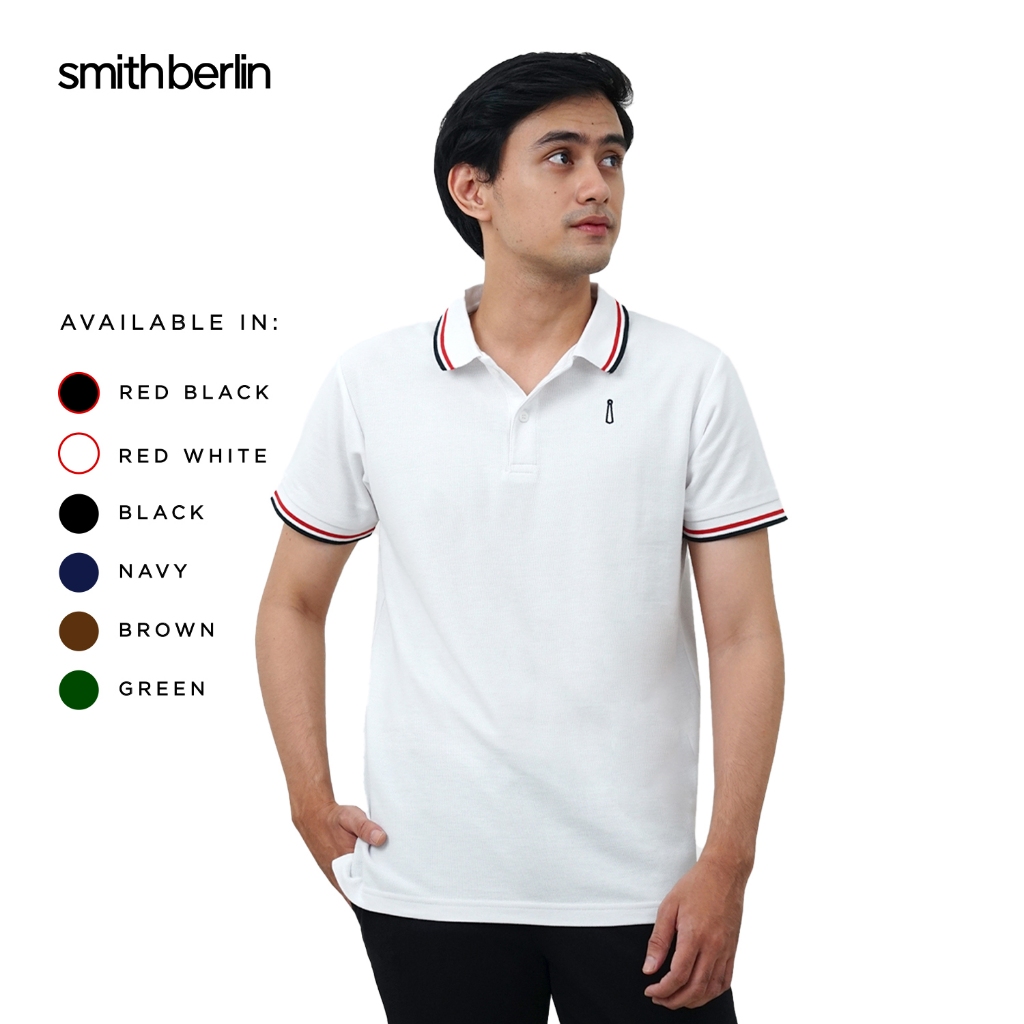 Jual Smith Berlin Kaos Polo Pria Lengan Pendek Paskal Slim Fit Katun