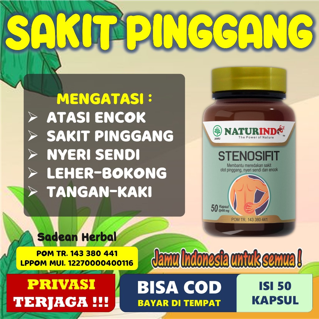 Jual Obat Sakit Pinggang Saraf Kejepit Nyeri Sendi Dan Encok Shopee