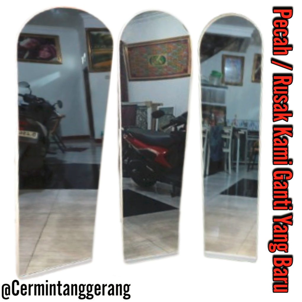 Jual Kaca Cermin Gantung Model Oval Ukuran Variant Shopee Indonesia