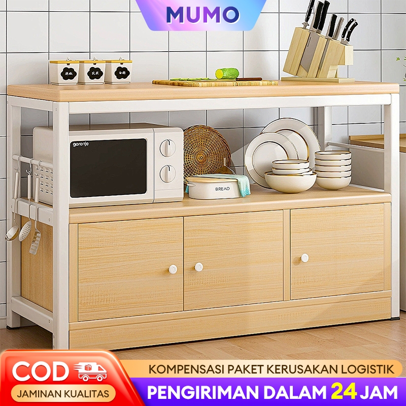 Jual Lemari Dapur Serbaguna Rak Dapur Susun Minimalis Rak Oven Rak