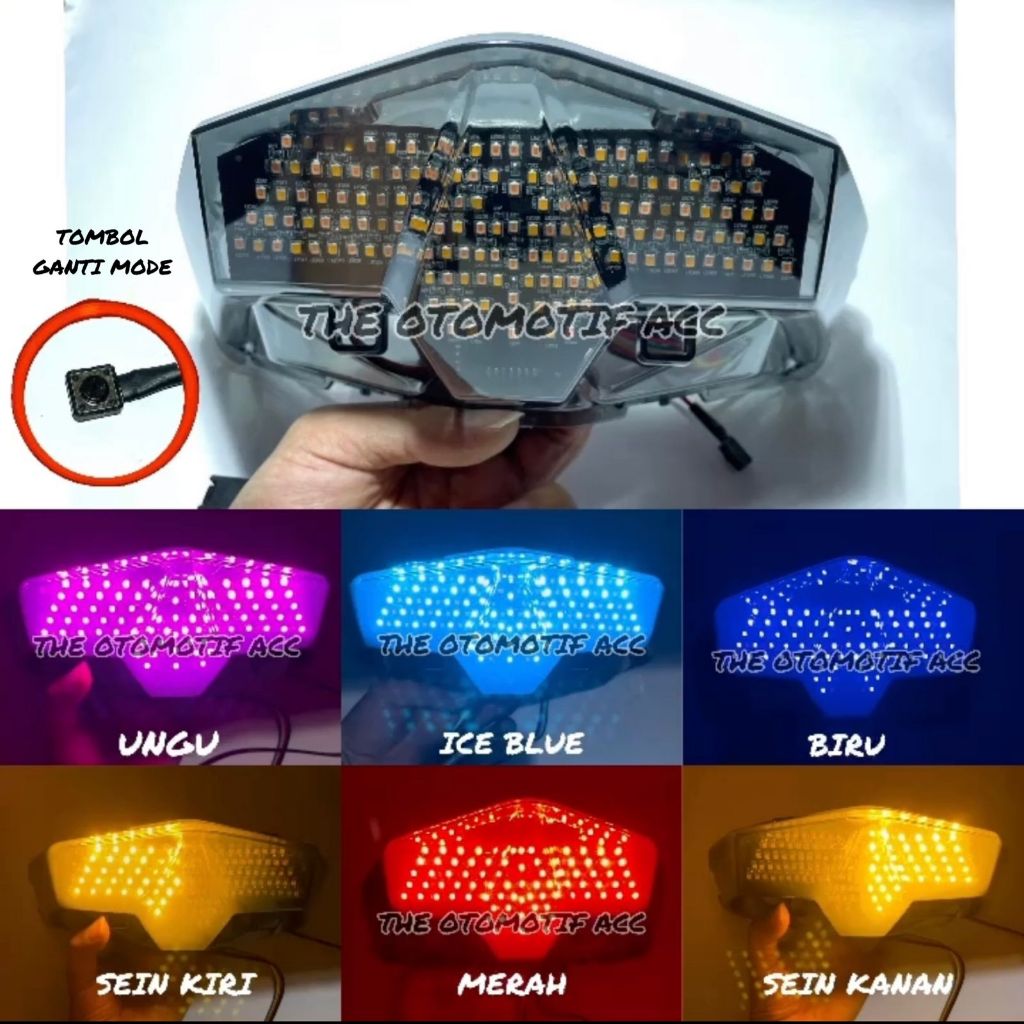 Jual Lampu Stop Vario Led 12 Mode Plus Sein Mika Stop Smoke Untuk All