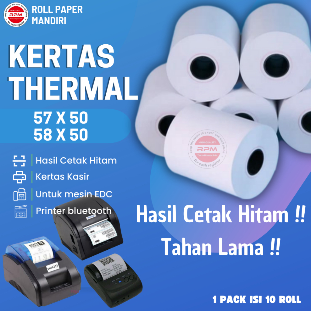 Jual Kertas Thermal Struk Kasir X X Termal Roll Printer