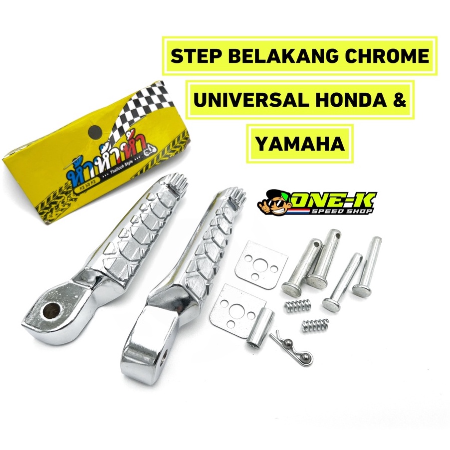 Jual New Step Belakang Chrome Copy Mufac Universal Mio Beat Scoopy