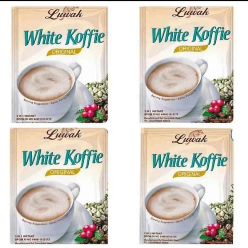 Jual Luwak White Coffee Kopi Instan Gr Renceng Pcs Shopee