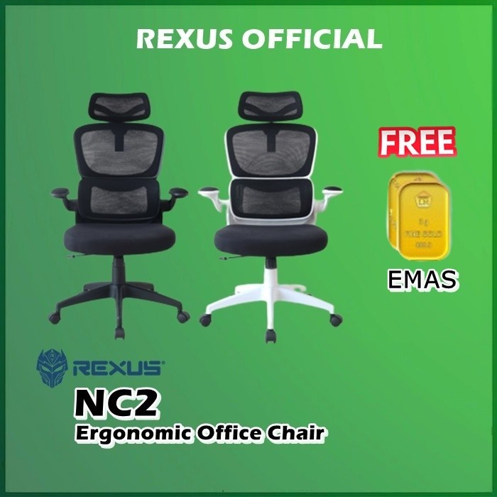 Jual Rexus NC2 NC 2 Office Chair Kursi Kantor Ergonomic Shopee