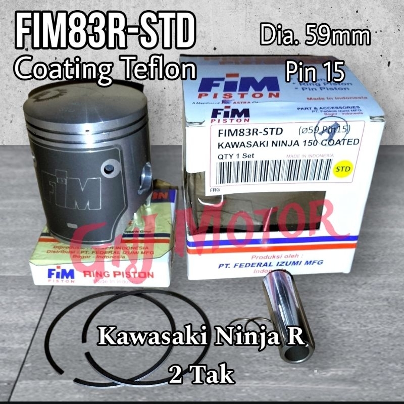 Jual Seher Piston Kit Fim Coating Teflon Kawasaki Ninja R Tak Dia