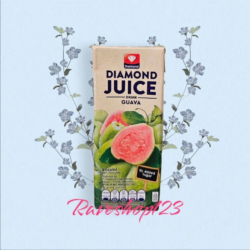 Jual DIAMOND UHT Juice Jus Buah Unsweetened 200ml Shopee Indonesia