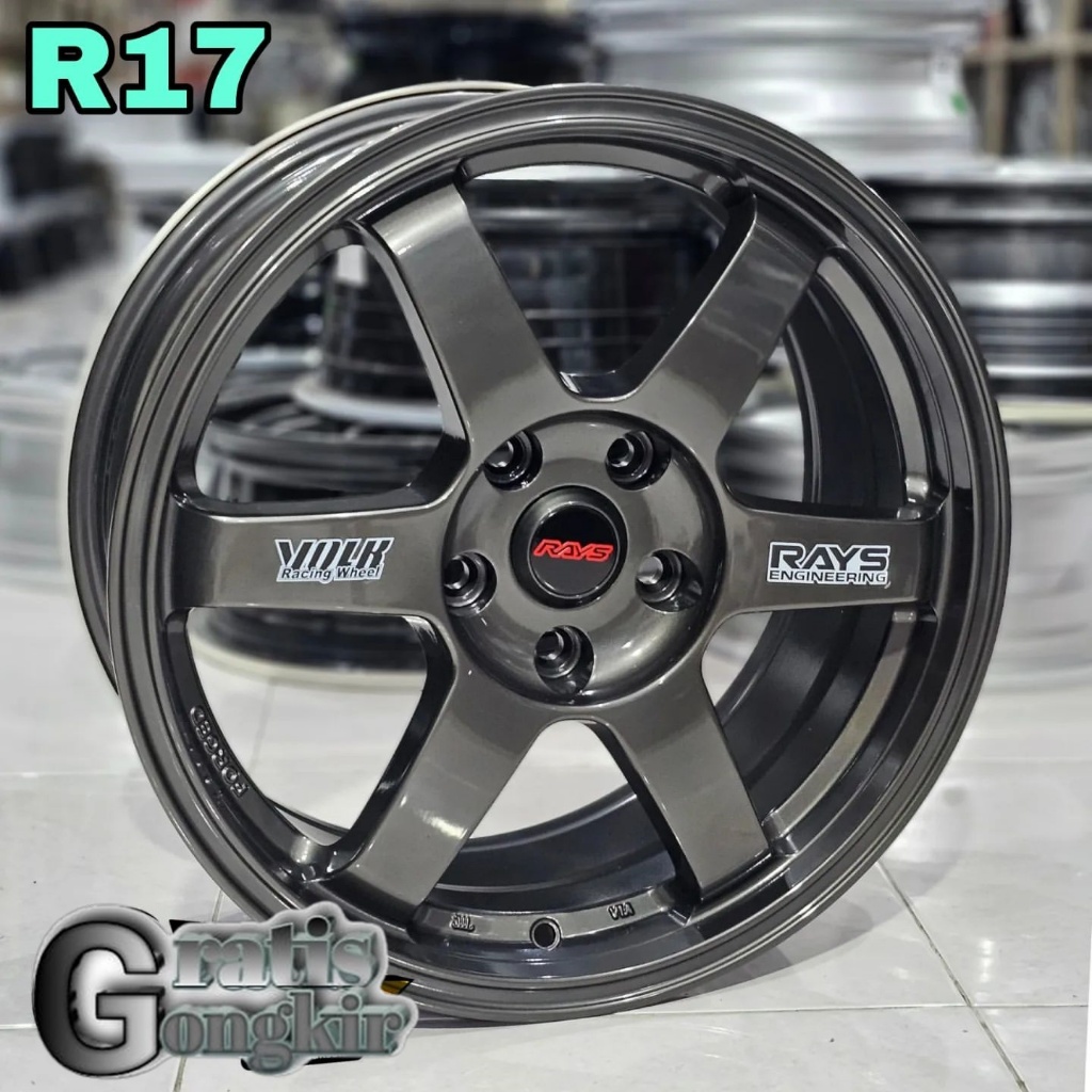 Jual Velg R17 Te37 Pcd 5x114 3 Velg Mobil Ring 17 Racing Civic Xpander