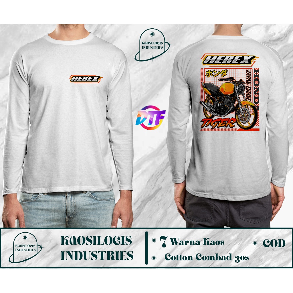 Jual Kaos Lengan Panjang Honda Tiger Herex M Team Herex Ceria