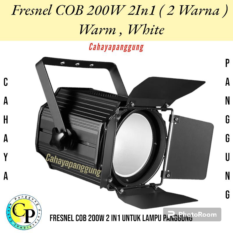 Jual Lampu Led Panggung Fresnel Cob 200W 2 In 1 Warm White Shopee