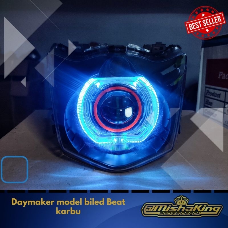 Jual Lampu Bilet Biled Beat Karbu Full Set Reflektor Spek A Shopee