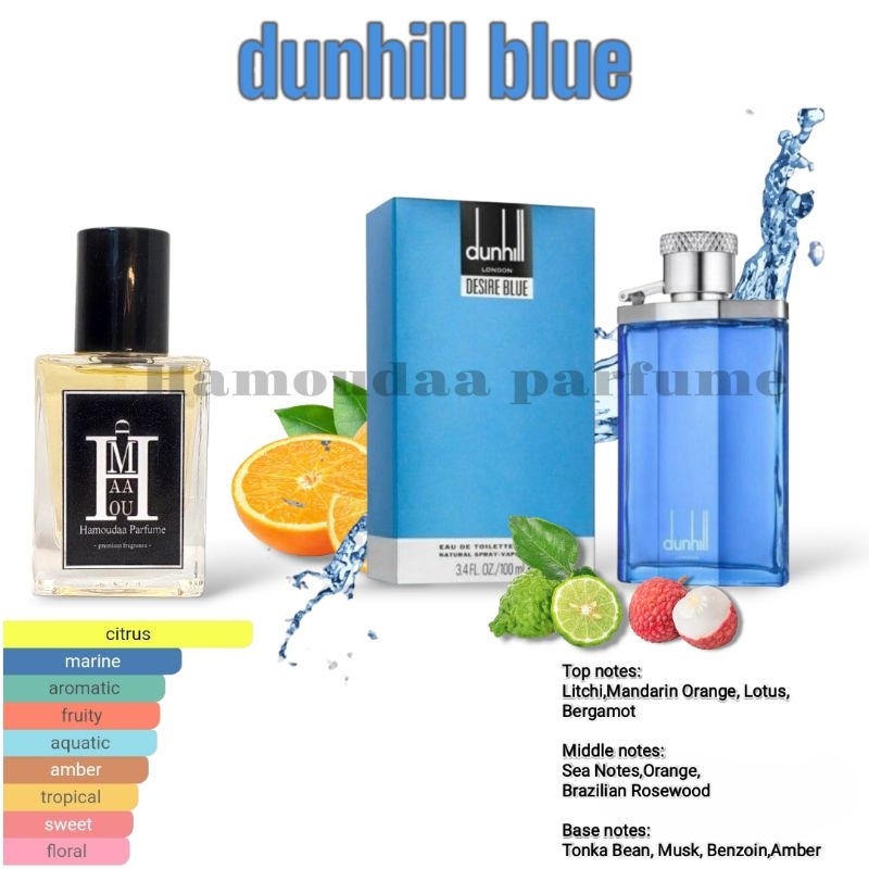 Jual Parfum Dunhill Blue Ukuran Ml Aroma Tahan Lama Dan Meninggalkan