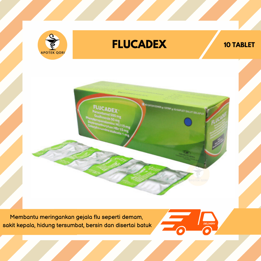 Jual Flucadex Strip Tablet Demam Flu Batuk Hidung Tersumbat Sakit