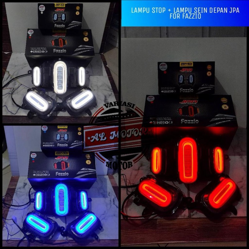 Jual PAKET LAMPU STOP SEN DEPAN JPA FAZZIO NEO LUX 2022 2023