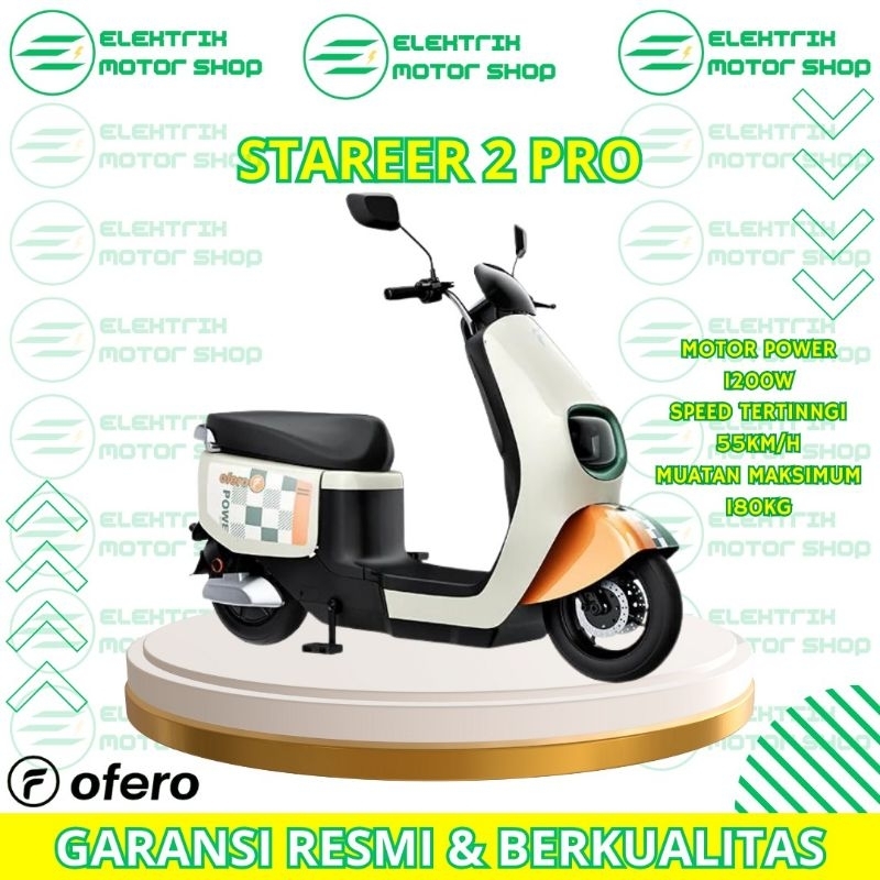 Jual Sepeda Listrik Ofero Stareer Pro Arctic White Shopee Indonesia