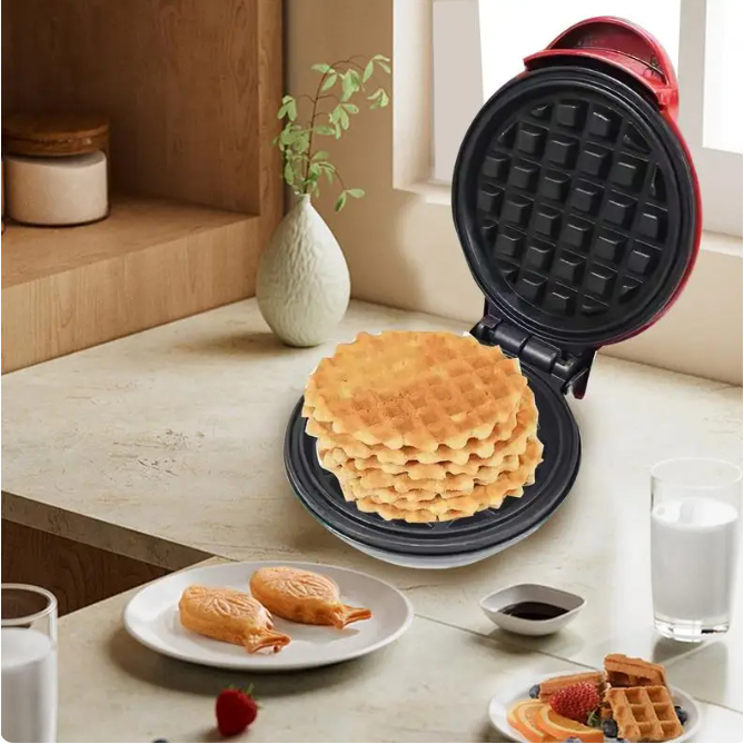 Jual Cetakan Mesin Pembuat Waffle Non Stick Croffle Mini Waffle Maker