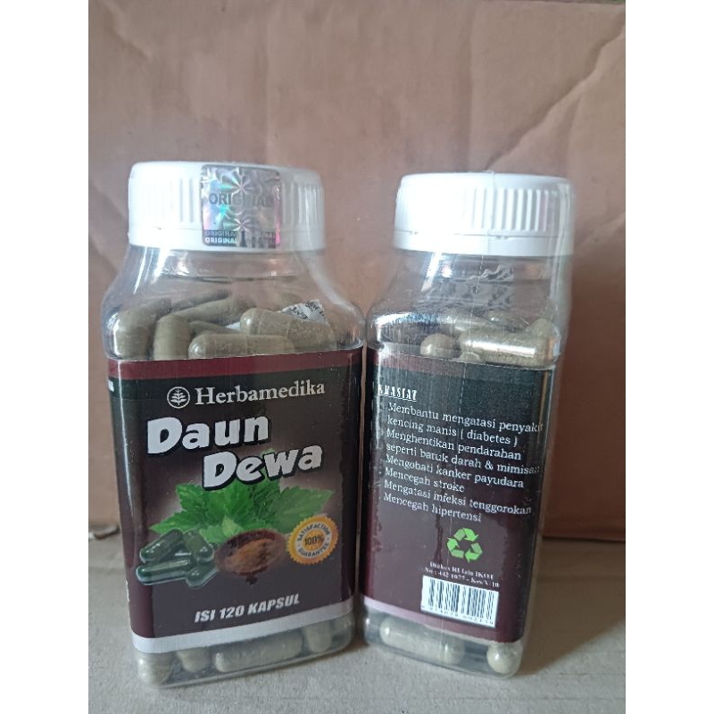 Jual Kapsul Daun Dewa Herbamedika Isi Kapsul Shopee Indonesia