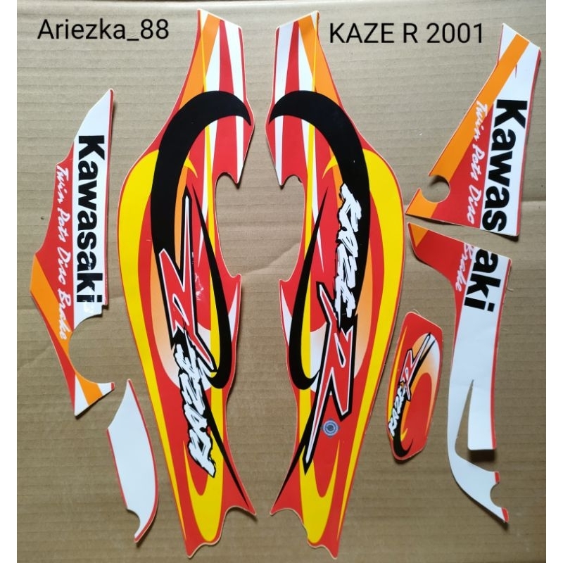 Jual Striping Stiker Motor Kawasaki Kaze R Shopee Indonesia