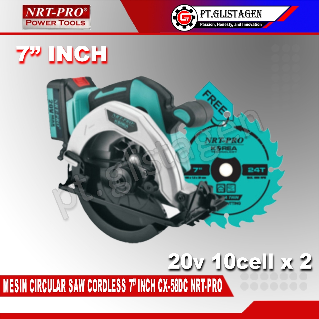 Jual NRT PRO CX 58 DC Mesin Circular Saw Cordless NRT PRO CX 58 DC 7